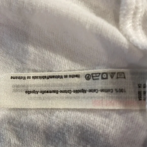 Free people tank top white sleeveless racerback 100% cotton women’s size XS - Picture 7 of 8